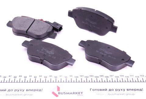 Колодки тормозные (передние) Fiat Fiorino 07- (Bosch) (с датчиком)