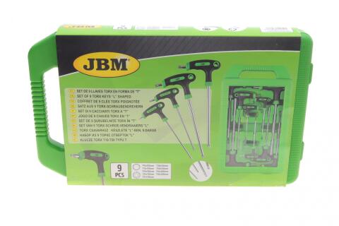 Набір викруток (9шт) (Torx з Т-подібною рукояткою) Набір викруток (9шт) (Torx з Т-подібною рукояткою)