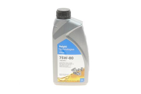 Масла трансмиссионные 75W80 Delphi Gear Oil 5 (1L) (GL5/MIL-L-2105D/MAN 342 M-2/Volvo 1273.10)