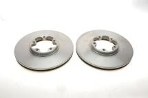 Диск гальмівний (передній) (к-кт 2шт) Ford Transit 00-06 (276x24) (з покрит.) (вент.)