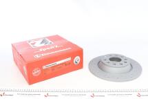 Диск гальмівний (задній) Audi A3/Skoda Octavia/VW Golf/Passat 04-14 (282x12) (з покриттям)( з отворами Диск гальмівний (задній) Audi A3/Skoda Octavia/VW Golf/Passat 04-14 (282x12) (з покриттям)( з отворами