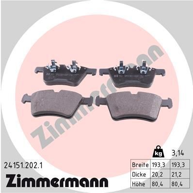 Колодки тормозные (передние) MB GL-class (X164)/M-class (W164)/R-class (W251/V251) 06-14 (Ate)