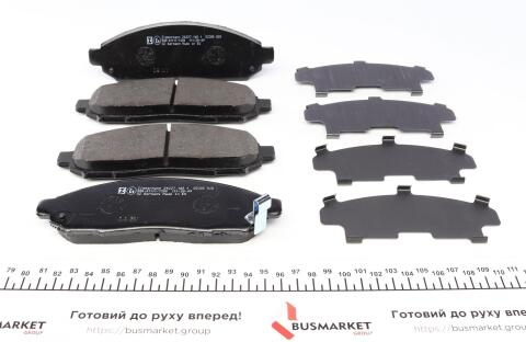 Колодки тормозные (передние) Nissan Partfinder 05-/NP300 05 (163.5x54.1x16) (Sumitomo)