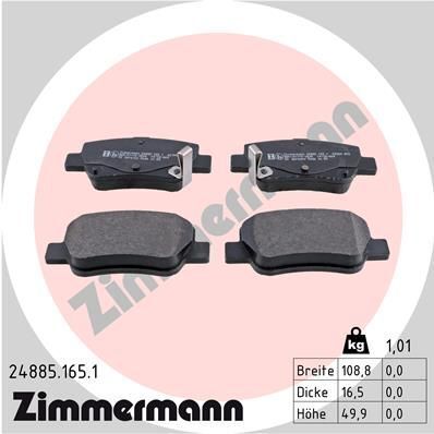 Тормозные колодки (задние) Toyota Avensis 08-18 (Bosch)