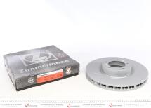 Диск гальмівний (передній) Porsche Panamera 09-16 (L) (360x36) (з покриттям) (з прорезом) (вентильований)