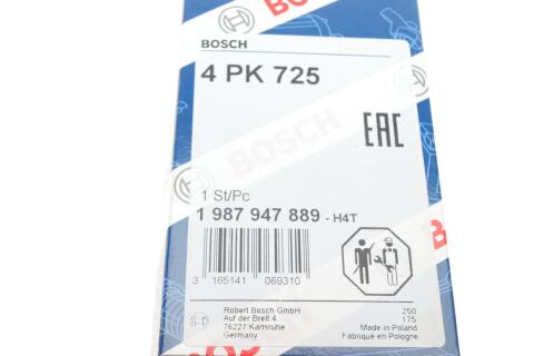 Ремень генератора Renault Kangoo 1.6i 08-/ Nissan Micra1.0-1.4 92-03 (4PK725)