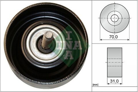 Ролик генератора Opel Insignia 2.0 Turbo 08- (паразитный) (70х31)