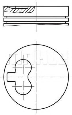 Поршень VW T4 1.9-2.4D (79.76mm/+0.25)