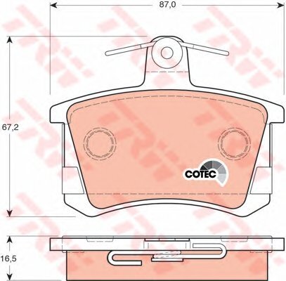 Колодки Тормозные AUDI 80 82-86