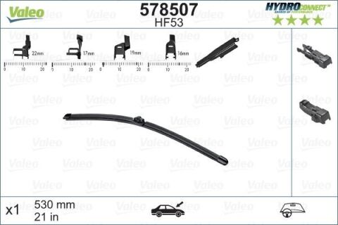 Щетка стеклоочистителя (530mm) Audi A6/VW Passat/Golf IV 97-