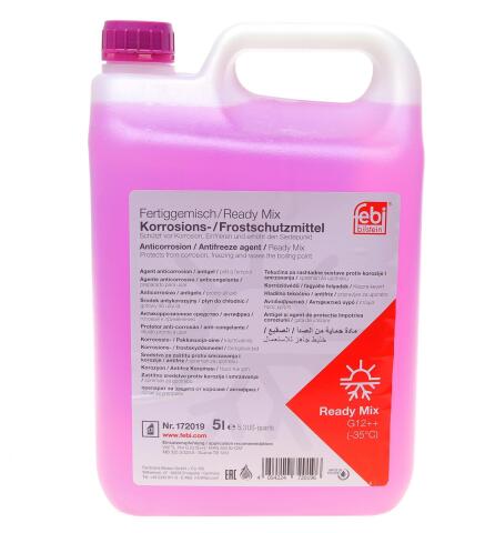 Антифриз (фіолетовий) Readymix G12 Plus Plus (5L) (MB325.5/MB325.6) (-35°C готовий до застосування)