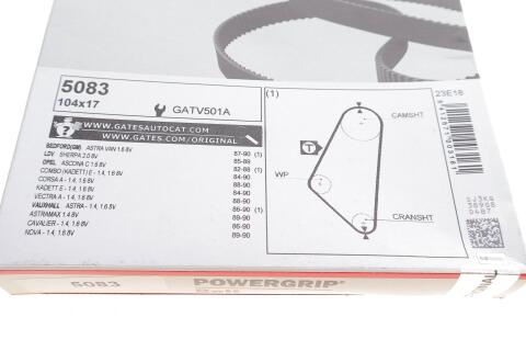 Ремень ГРМ Opel Ascona C/Kadett E 1.3-1.6 86-94 Ремень ГРМ Opel Ascona C/Kadett E 1.3-1.6 86-94