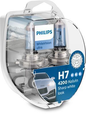 Автолампа H7 12V 55W PX26d WhiteVision Ultra 4200K