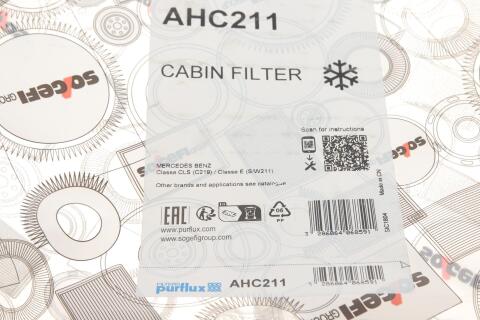 Фільтр салону MB E-class (W211) (вугільний)