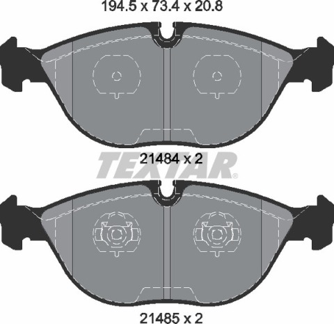 Колодки гальмівні (передні) Audi A8/BMW 7 (E38)/VW Golf IV 94- (Teves) Q+ Колодки гальмівні (передні) Audi A8/BMW 7 (E38)/VW Golf IV 94- (Teves) Q+