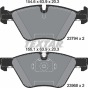 Колодки гальмівні (передні) BMW 3 (E90-93) 04-/ X1 (E84) 09- (Ate-Teves) Q+, фото 2 - інтерент-магазин Auto-Mechanic