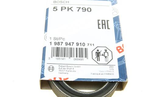 Ремінь генератора Ford Sierra 1.8 -93/Toyota Corolla 1.8D -92 (5PK790) Ремінь генератора Ford Sierra 1.8 -93/Toyota Corolla 1.8D -92 (5PK790)