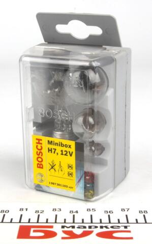 Комплект лампочок H7 12V (MiniBox) (H7 12V; P21W; R5W; T4W; 1x10A, 1x15A, 1x20A)