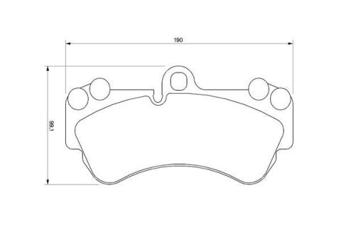 Колодки тормозные (передние) Porsche Cayenne/VW Touareg 02-10 (Brembo) (190x99,1)