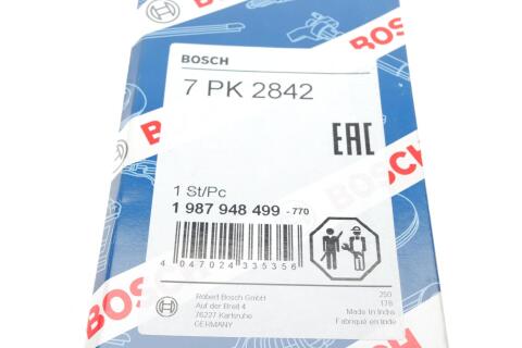 Ремінь генератора Ford Transit 2.4 TDCi 06- (7PK2842) Ремінь генератора Ford Transit 2.4 TDCi 06- (7PK2842)