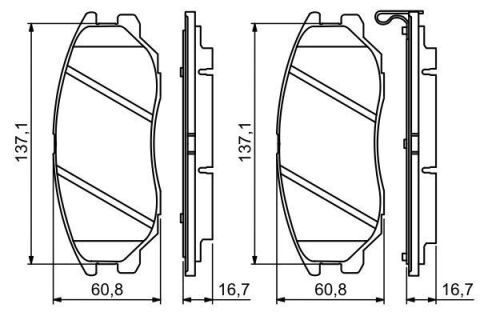 Колодки тормозные (передние) Hyundai Terracan/Equus/Kia Amanti 99-