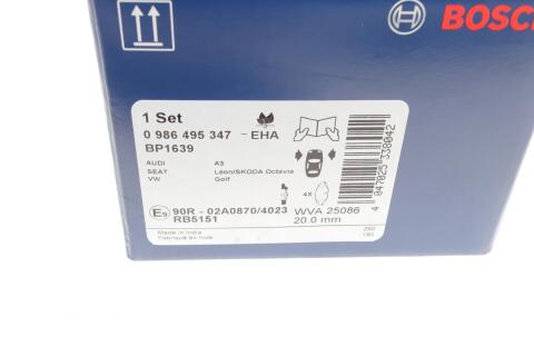 Колодки гальмівні (передні) Audi A3/Q2/Q3/Seat/Skoda Octavia/Kodiaq/VW Golf/Passat B8 12- (+датчик)