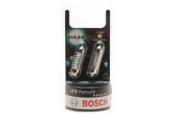 Автолампа C5W 12V 1W SV8.5-5 LED Retrofit BL (палец) К-кт 2 шт.