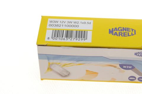 MAGNETI MARELLI W3W 12V3W Автолампа безцокольная