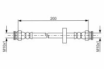Шланг гальмівний задній DOBLO 10-FIAT Шланг гальмівний задній DOBLO 10-FIAT