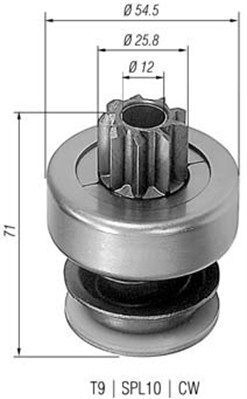 Бендикс стартера Alfa Romeo/Audi/MB/VW/Volvo