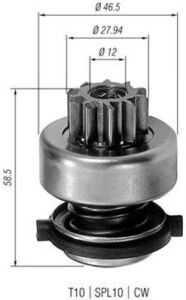 Бендикс стартера MB E-class (W124/W210) 93-97 M119/Renault Kangoo/Trafic 1.9D 97-