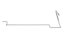 Шланг гальмівний (задній) Renault Master II 1.9dCi-3.0dCi 98- (L)