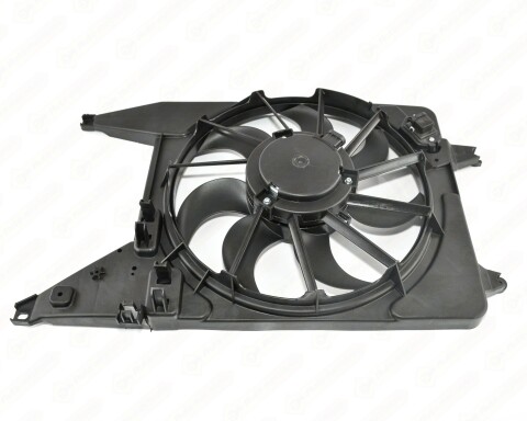Вентилятор радіатора у корпусі (+AC) (320W, d=380mm) тип Bosch Renault Logan I / Sandero I Вентилятор радіатора у корпусі (+AC) (320W, d=380mm) тип Bosch Renault Logan I / Sandero I