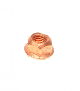 Гайка M8x1.25 SW12 h=11мм (с медным покрытием)