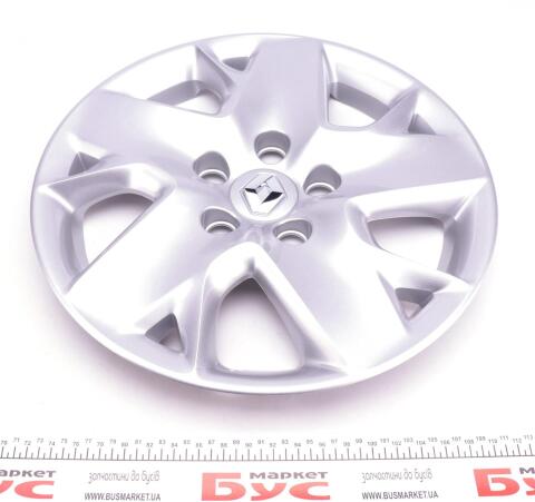 Ковпак диска колісного Renault Scenic/Megane 09- R16 silver clair