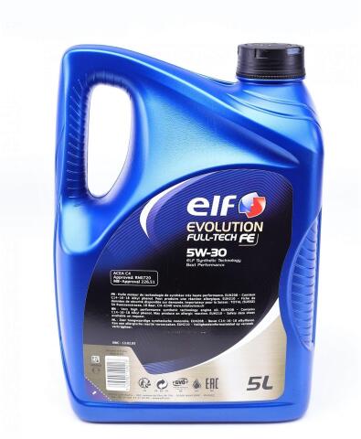 Моторное масло ELF EVOLUTION FULL-TECH FE 5W-30, 5 литров Моторное масло ELF EVOLUTION FULL-TECH FE 5W-30, 5 литров