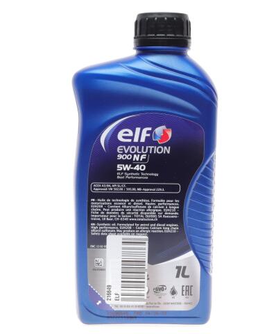 Моторное масло ELF EVOLUTION 900 NF 5W-40, 1 литр