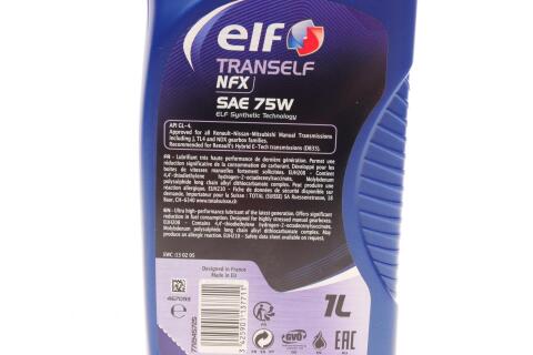 Трансмісійна олива ELF Tranself NFX 75W , 1 літр