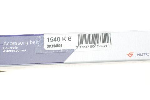 Ремінь генератора VW Golf/BMW/Ford/Opel (6PK1540)