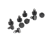 Кліпса кріплення обшивки Renault Lodgy (комплект 10 шт) (чорна, подвійна, під засувку) кріплення зовнішньої обшивки Кліпса кріплення обшивки Renault Lodgy (комплект 10 шт) (чорна, подвійна, під засувку) кріплення зовнішньої обшивки