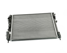 Радиатор охлаждения двигателя Renault Kangoo + Nissan Kubistar 97->08 1.5dCi + 1.2 16V + 1.4 + 1.6 + 1.6 16V (+/-AC) (480x415x34)