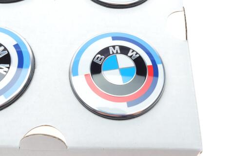 Колпак колесного колеса BMW 50 Year M (112mm) (к-кт 4шт.)
