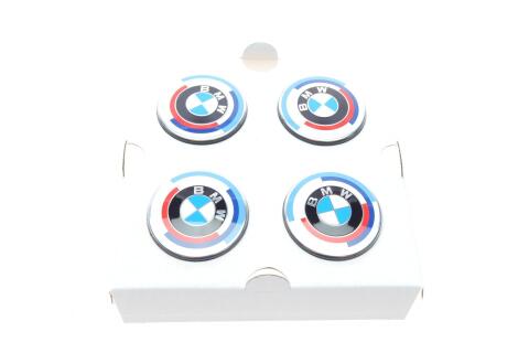 Колпак колесного колеса BMW 50 Year M (112mm) (к-кт 4шт.)