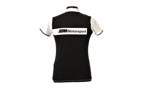 Футболка-Polo женская BMW (L) (бело-черная) Motorsport Футболка-Polo женская BMW (L) (бело-черная) Motorsport