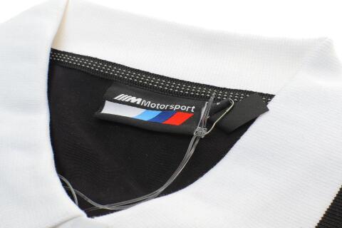 Футболка-Polo женская BMW (L) (бело-черная) Motorsport Футболка-Polo женская BMW (L) (бело-черная) Motorsport