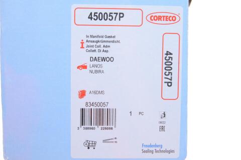 Прокладка колектора впускного Daewoo Lanos/Nubira 1.5-1.6 16V 93-