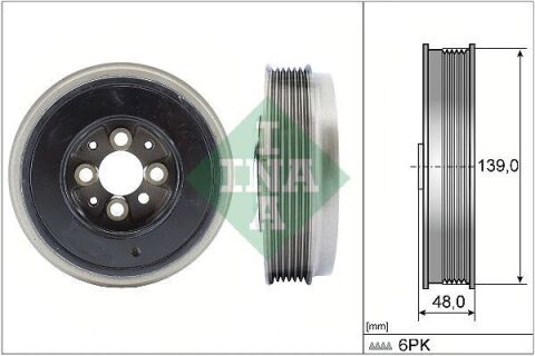 Шкив коленвала VW T5 1.9TDI 03-09, 63/77kw, AXC/AXB Шкив коленвала VW T5 1.9TDI 03-09, 63/77kw, AXC/AXB
