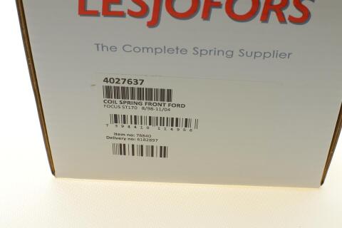 Пружина (передняя) Ford Focus 2.0 ST170 02-04 (универсал/нах. зад. часть)