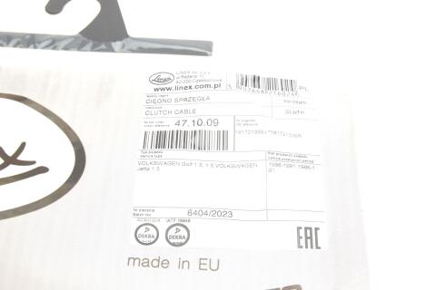 Трос зчеплення VW Golf II/Jetta II 1.3 83- (1098/776 мм)