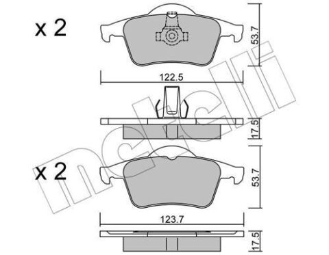 Колодки тормозные (задние) Volvo S60 00-10/S70 97-00/S80 98-06/V70 95-08/XC70 Cross Country 97-07